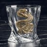 Подарочный набор бокалов для виски «Змея» (6 шт.) со Штофом символ года 2025