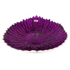 Фиолетовая декоративная чаша «Павлин» для праздничного стола