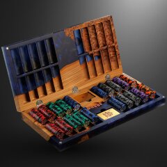 Покерный набор «Подарочный» из массива дерева ценных пород