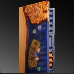 Покерный набор «Подарочный» из массива дерева ценных пород