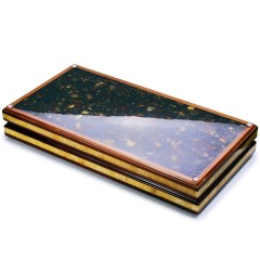 Нарды деревянные «CLASSIC» с янтарной мозаикой в подарок мужчине