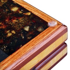 Нарды деревянные «CLASSIC» с янтарной мозаикой в подарок мужчине