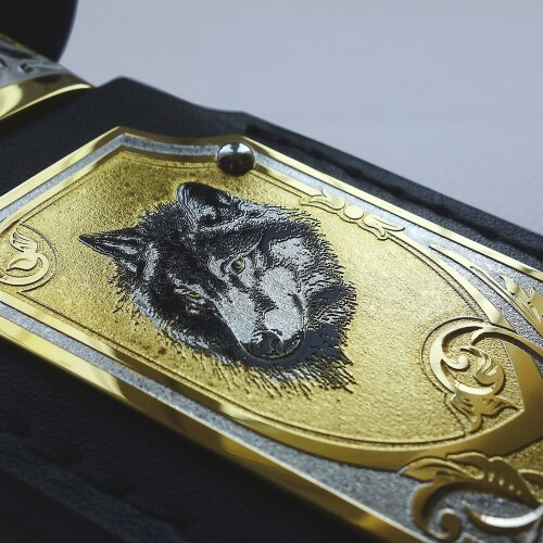 Сувенирный нож «Волк» с дамасским клинком