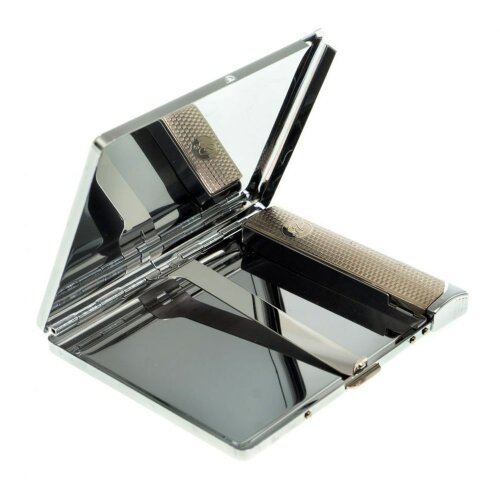 Подарочный портсигар «Тигровый глаз» с зажигалкой