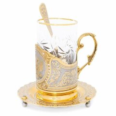 Чайный набор «Герб» (позолота)