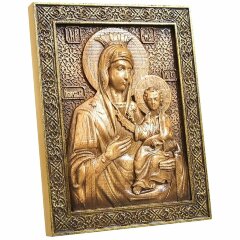 Резная икона «Божья матерь Иверская» (малая)