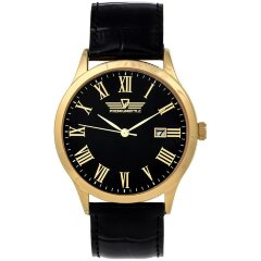 Кварцевые мужские часы «PREMIUMSTYLE» с чёрным циферблатом