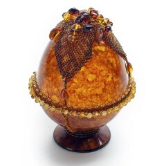 Пасхальное яйцо из янтаря «Солнце»