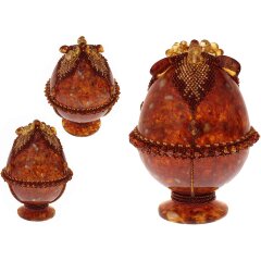 Пасхальное яйцо из янтаря «Солнце»