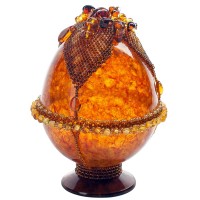 Пасхальное яйцо из янтаря «Солнце»