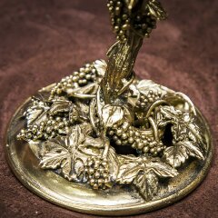 Подарочный бокал для вина «Виноградная лоза» с художественным оформлением