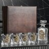 Праздничный набор бокалов для виски «Змея» (4 шт.) со Штофом в подарочной коробке