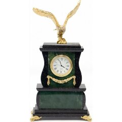 Каминные часы «Орёл» (нефрит, долерит)