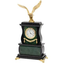 Каминные часы «Орёл» (нефрит, долерит)