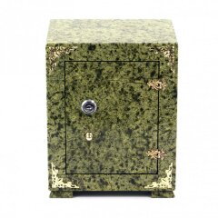Декоративный сейф из камня змеевик «Шеф» для хранения документов