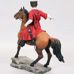 Сувенирная статуэтка «Кубанский казак на гнедом коне» из искусственного камня