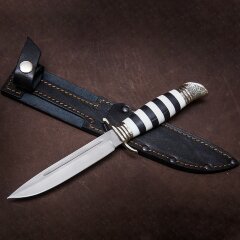 Подарочный нож финка «Морпех» с аббревиатурой НКВД на рукояти