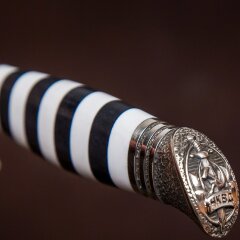 Подарочный нож финка «Морпех» с аббревиатурой НКВД на рукояти