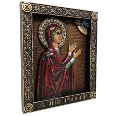 Именная икона «Святая Анна Пророчица» с кристаллами Сваровски