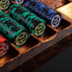 Игровой набор «POKER» из массива дерева