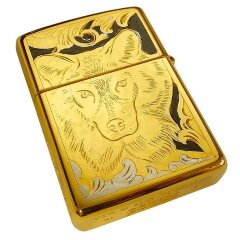 Позолоченная зажигалка «Вожак»
