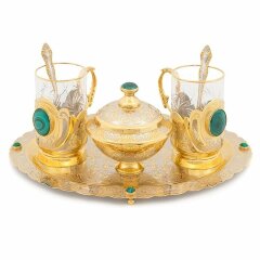 Чайный набор «Малахитовый» 