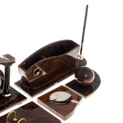 Настольный органайзер «Шеф» из натурального камня обсидиан