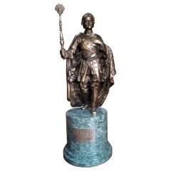 Бронзовая статуэтка «Петр I» — копия с памятника 1000-летие Руси