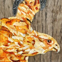 Подарочные нарды «Сокол» из карельской берёзы и янтаря