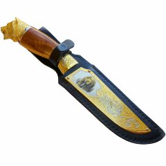 Подарочный нож «Медведь» с фигуркой животного