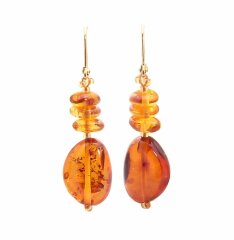 Серьги из янтаря «Нотки солнца»