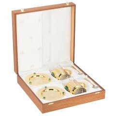 Чайный набор подстаканников «Малахит»