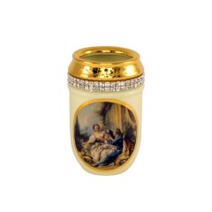 Керамический стакан для зубных щёток «БАРОККО» универсальный подарок для прекрасного пола