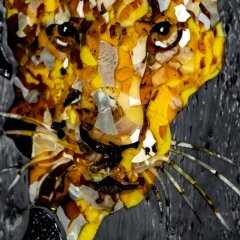 Нарды из карельской берёзы и янтаря «Леопард» в подарок мужчине