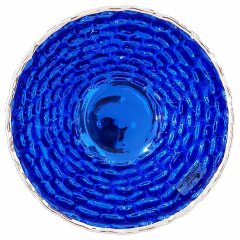 Синяя декоративная тарелка «Рим» для праздничного стола