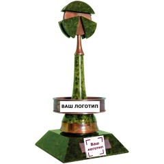 Пример дизайна корпоративного сувенира «Мельница достижений» на день металлурга