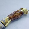 Подарочный нож «Охотник» с позолоченным клинком