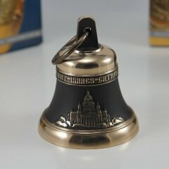 Сувенирный колокольчик из бронзы «Исаакиевский Собор» (музей, собор) — памятный подарок из СПб