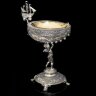 Икорница серебряная «Амур» с морской раковиной Галиотис