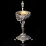 Икорница серебряная «Амур» с морской раковиной Галиотис