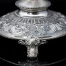 Икорница серебряная «Амур» с морской раковиной Галиотис