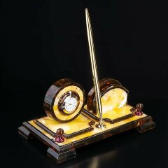 Настольный органайзер из янтаря «Офис» для рабочего стола