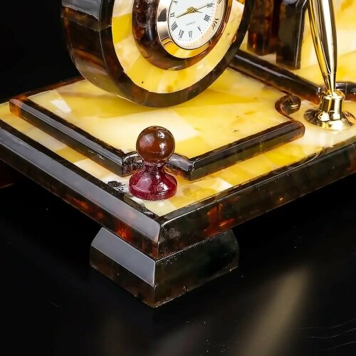 Настольный органайзер из янтаря «Офис» для рабочего стола