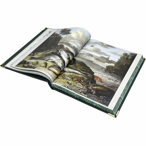 Иллюстрированное издание «Большая книга русской рыбалки» (Л. Сабанеев) в кожаном футляре
