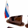 Настольный органайзер «Гренада» из камня коричневый обсидиан