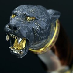 Подарочный нож «Пантера» из дамасской стали в подарок охотнику