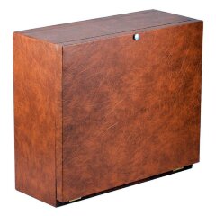 Письменный набор с часами и фигуркой «Фемида» из камня яшма в подарок юристу