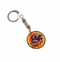 Брелок из янтаря «Змея»