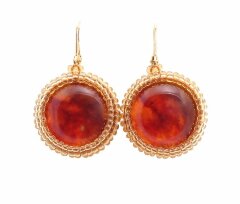 Серьги из янтаря «Солнечная радость»