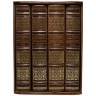 Подарочное собрание сочинений «Война и мир» (4 т) — библиотека мировой литературы в кожаном переплёте